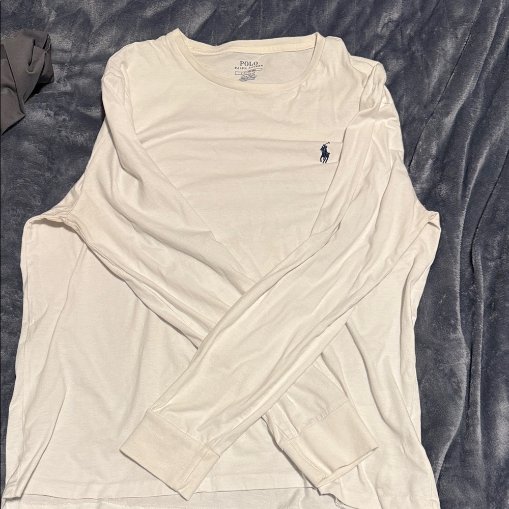 Polo by Ralph Lauren Cream Long Sleeve Tee